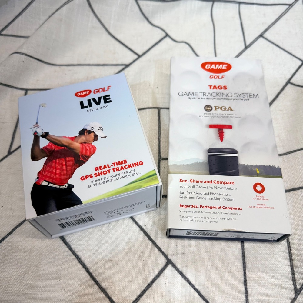 Game Golf Live and Tags Tracking System Bundle Red Real-Time GPS Shot Tracking
